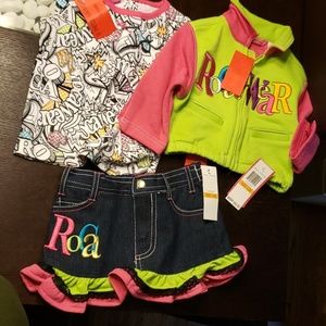 Rocawear outfit 3 piece skirt set 12 months